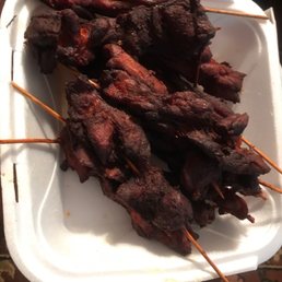 Burnt and dry teriyaki chicken!!!