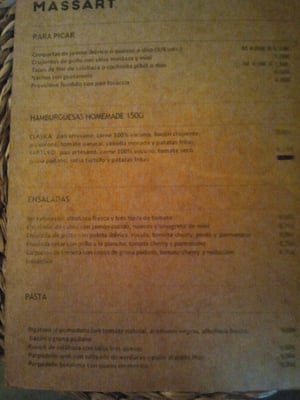 Menu photo 4 Massart Madrid, M Menu photo 4 Massart Madrid, M