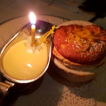 Morton's The Steakhouse - Birthday lemon souffle - Steakhouses Near Me - Honolulu, Hawaii