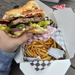 Sublyme Burgers - Lil bruh burger and fries