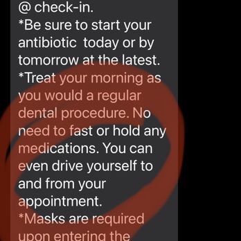 Sunridge Oral Surgery - This is the text message they said I could drive myself. Then changed their minds after giving me medication. Do not waste your time - Oral Surgeons Near Me - Yakima, Washington Sunridge Oral Surgery - This is the text message they said I could drive myself. Then changed their minds after giving me medication. Do not waste your time - Oral Surgeons Near Me - Yakima, Washington