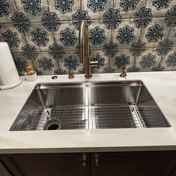 Amazonia Kitchen & Bath - Sink setting perfect and edges well done - Plumbing Near Me