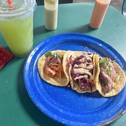 That chicken masala taco was so good, and the beef tacos were really tender. Don't skip the cucumber water. That chicken masala taco was so good, and the beef tacos were really tender. Don't skip the cucumber water.