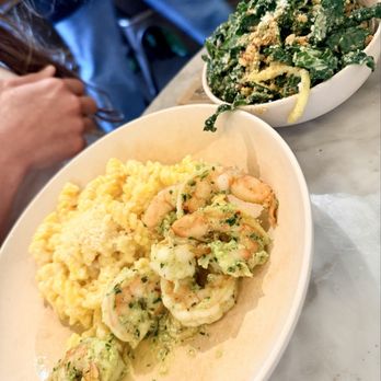 Flower Child - Shrimp and Mac and kale salad great - New American Near Me - Las Vegas, Nevada Flower Child - Shrimp and Mac and kale salad great - New American Near Me - Las Vegas, Nevada