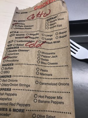 Menu photo 1 Which Wich Chicago, IL