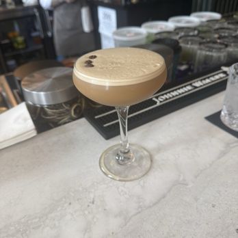 Presley's Kitchen & Bar - This is the hand shaken espresso martini with a splash of Baileys by Christina. - American Near Me - Detroit, Michigan Presley's Kitchen & Bar - This is the hand shaken espresso martini with a splash of Baileys by Christina. - American Near Me - Detroit, Michigan