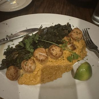 Agave Restaurant - Scollops with Grits and Greens - New Mexican Cuisine Near Me - Atlanta, Georgia Agave Restaurant - Scollops with Grits and Greens - New Mexican Cuisine Near Me - Atlanta, Georgia