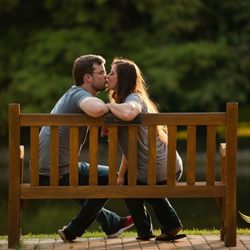 Davis Park - Bench at Lakeside Park