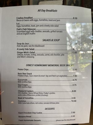 Menu photo 2 The Only Cafe Peterborough, ON