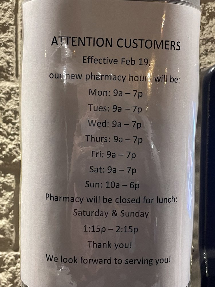 WALMART PHARMACY Updated August 2024 1330 E Grand Ave, Escondido