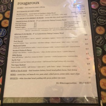 The Rougaroux - Menu - Cajun/Creole Near Me - Birmingham, Alabama The Rougaroux - Menu - Cajun/Creole Near Me - Birmingham, Alabama