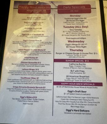 Menu photo 3 Oggi's San Diego, CA