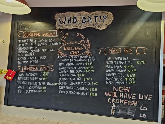 Menu photo 1 WhoDat Cajun Kitchen Houston, TX Menu photo 1 WhoDat Cajun Kitchen Houston, TX