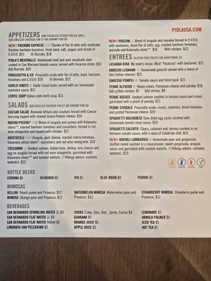Menu photo 2 Piola Miami Beach, FL Menu photo 2 Piola Miami Beach, FL