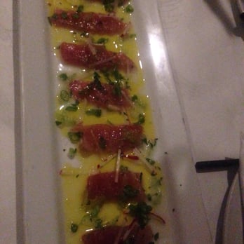 Birroteca Baltimore - Tuna crudo with Yuzu, mustard oil, and pickled watermelon radish ($14) - Italian Near Me - Baltimore, Maryland