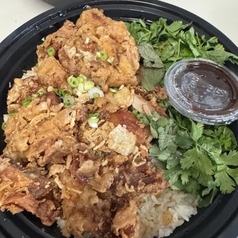 Hawking Bird - Fried Chicken Bowl (double protein) - Asian Fusion Near Me - Oakland, California Hawking Bird - Fried Chicken Bowl (double protein) - Asian Fusion Near Me - Oakland, California