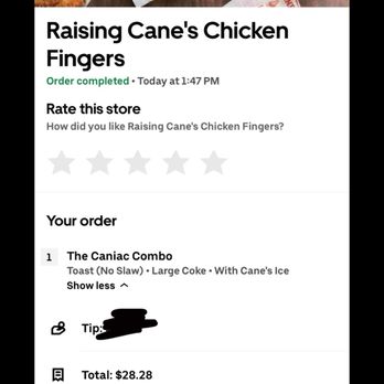 Raising Cane's Chicken Fingers - Fast Food Near Me - Pico Rivera, California