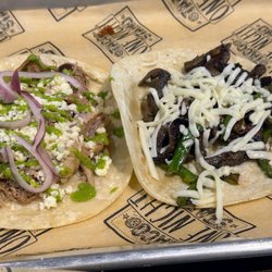 One Night Taco Stand - Porky pig taco and cheeseburger taco