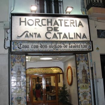 Santa Catalina - Horchateria at night - Desserts Near Me - Valencia, V