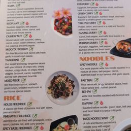 Menu (November 2025)