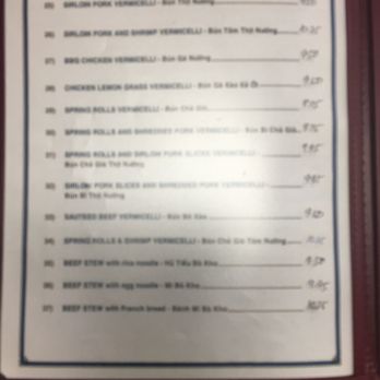 Pho Minh Thu - Menu pt3 - Vietnamese Near Me - Honolulu, Hawaii