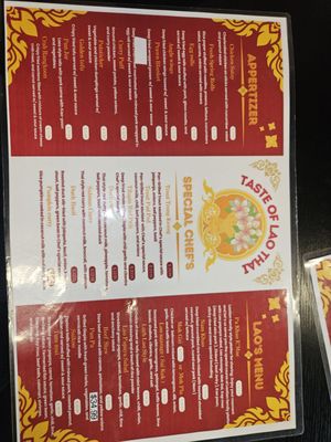 Menu photo 1 Thai Lao Restaurant Hercules, CA