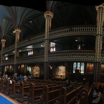 Basilique Notre-Dame de Montréal - Panoramic view - Churches Near Me - Montreal, Quebec Basilique Notre-Dame de Montréal - Panoramic view - Churches Near Me - Montreal, Quebec