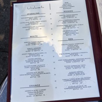 Urdaneta - Wine menu - Tapas/Small Plates Near Me - Portland, Oregon Urdaneta - Wine menu - Tapas/Small Plates Near Me - Portland, Oregon
