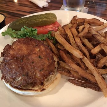 Blue Moon Beach Grill - The fried crab cake sandwich. 100 percent crab meat - Seafood Near Me - Nags Head, North Carolina Blue Moon Beach Grill - The fried crab cake sandwich. 100 percent crab meat - Seafood Near Me - Nags Head, North Carolina