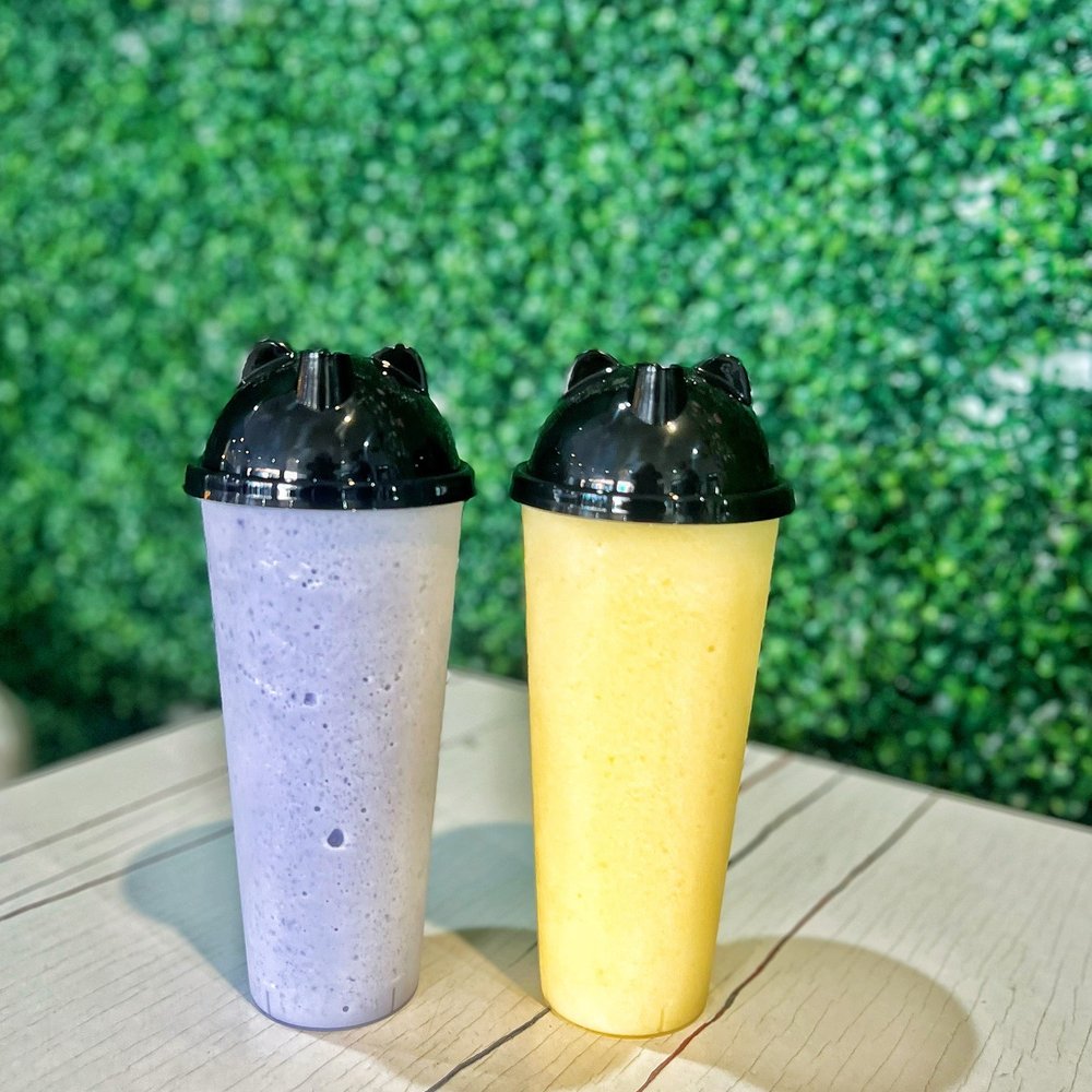 Cafe Bulba - Taro & Mango Smoothie | IG @moniquedao - Bubble Tea Near Me - Anaheim, California