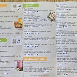 Nature's Delight - Updated menu for 2025