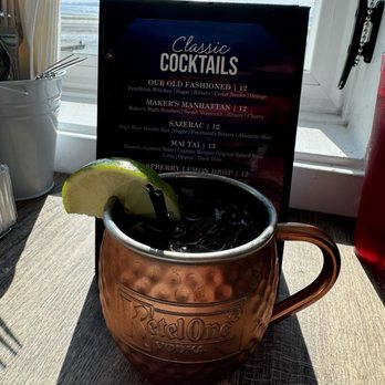 Bay Breeze Restaurant & Bar - Peach Mule - Cocktail Bars Near Me - Blaine, Washington Bay Breeze Restaurant & Bar - Peach Mule - Cocktail Bars Near Me - Blaine, Washington