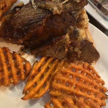 Real McCoy's - Sweet potato fries and beef brisket ! This was SO Good! - New American Near Me - Wake Forest, North Carolina