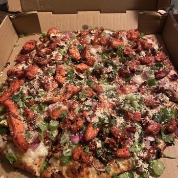 Tandoori Pizza - Delicious Small Tandoori Chicken Pizza !! So flavorful and delicious with a nice thin crust. Truly fabulous pizza!! - Pizza Near Me - Tracy, California Tandoori Pizza - Delicious Small Tandoori Chicken Pizza !! So flavorful and delicious with a nice thin crust. Truly fabulous pizza!! - Pizza Near Me - Tracy, California