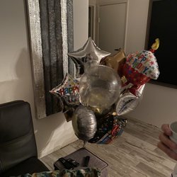 Dollar Tree - This is how the balloon selection turned out(minus the clear balloon). They look nicer when blown up