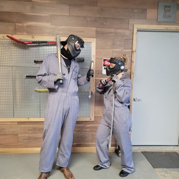 Endorphin Factory - Demolition Room - Axe Throwing Near Me - Grand Prairie, Texas