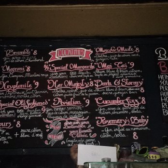 Stolly's - Cocktail menu - Pubs Near Me - Paris, 75