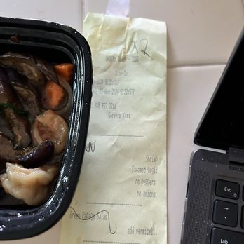 Gra Pow - The receipt that showed all the special orders - Thai Near Me - Riverside, California