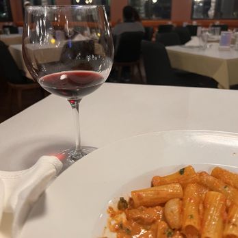 True Eats & Drinks - What's left of my pasta vodka sauce with eaten bass. Sooo good - Barbeque Near Me - Munster, Indiana