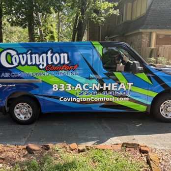 Covington Comfort Air Conditioning & Heating - New HVAC Van wrap - Heating & Air Conditioning/HVAC Near Me Covington Comfort Air Conditioning & Heating - New HVAC Van wrap - Heating & Air Conditioning/HVAC Near Me