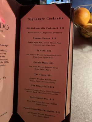 Menu photo 3 Escondido Lounge Fort Myers, FL Menu photo 3 Escondido Lounge Fort Myers, FL