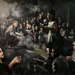 Carole Foret Fine Art - "Smoke and Jazz"