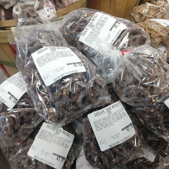 Virginia Carolina Enterprises - a pile of chocolate covered pretzels - Fruits & Veggies Near Me - Cana, Virginia Virginia Carolina Enterprises - a pile of chocolate covered pretzels - Fruits & Veggies Near Me - Cana, Virginia