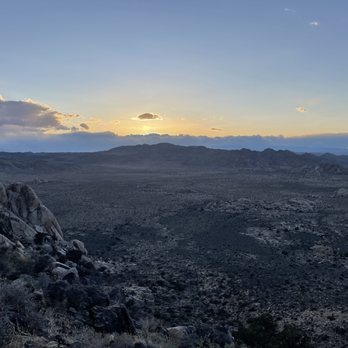 Joshua Tree Visitor Center - Ryan Mountain View from the peak @sundown in early april mind the temps, summer is HOT here - Visitor Centers Near Me - Joshua Tree, California Joshua Tree Visitor Center - Ryan Mountain View from the peak @sundown in early april mind the temps, summer is HOT here - Visitor Centers Near Me - Joshua Tree, California
