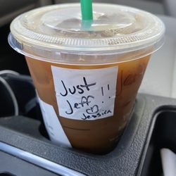 Starbucks - Ice coffee.