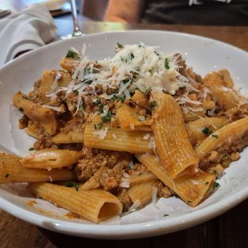 Spaghettini - Rigatoni Bolonaise - Italian Near Me - Seal Beach, California Spaghettini - Rigatoni Bolonaise - Italian Near Me - Seal Beach, California