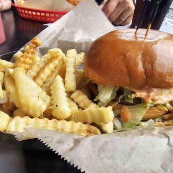 Wing Dome - The Dome and  Krinkle Cut Fries - American Near Me - Seattle, Washington