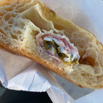 Moon Donuts - Jalapeño Ham and Cheese Croissant - cheap on filling - Donuts Near Me - Redondo Beach, California Moon Donuts - Jalapeño Ham and Cheese Croissant - cheap on filling - Donuts Near Me - Redondo Beach, California