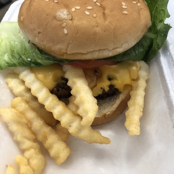 Taka's Box Lunch - Cheeseburger and French Fries (My som already ate half the fries before I took this picture) - Breakfast & Brunch Near Me - Honolulu, Hawaii Taka's Box Lunch - Cheeseburger and French Fries (My som already ate half the fries before I took this picture) - Breakfast & Brunch Near Me - Honolulu, Hawaii
