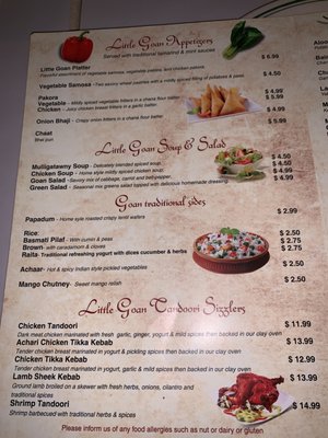 Menu photo 4 Little Goan Indian Cafe Novato, CA